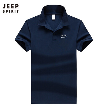 Jeep 短袖 男士T恤 深藏青色 