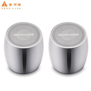 金河田 D55 音箱/音響 TWS智能互聯(lián)音響一對(duì)銀色