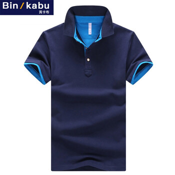 賓卡布（BINKABU） 短袖 男士T恤 藍(lán)藍(lán) 