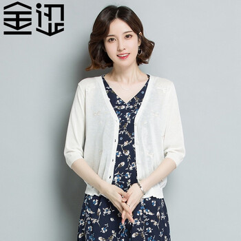 金澀針織衫七分袖