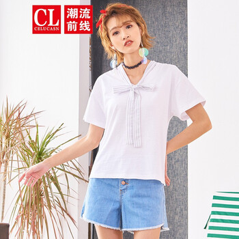 簡約印花短袖，打造優(yōu)雅女神范