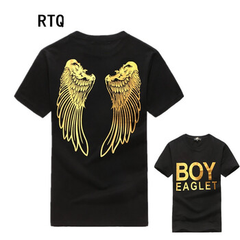 EAGLET BOY 短袖 男士T恤 背后翅膀黑金T 