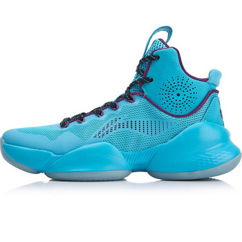 李寧（LI-NING）籃球鞋海豚藍(lán)/亮葡紫 
