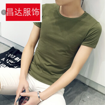 騎士普?。≒utin．rider） 短袖 男士T恤 軍綠色圓領(lǐng) 