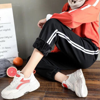 MinanSer 中腰 哈倫褲 女 長褲 休閑褲