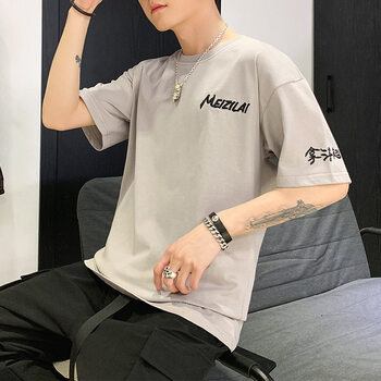 聚衣尚品 長袖 男士T恤 MD9126淺灰 