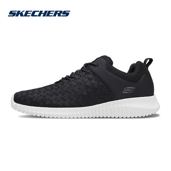 斯凱奇（Skechers）男士黑色/白色/BKW 42