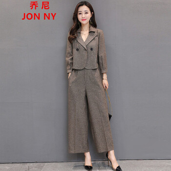 喬尼（JON NY） 高腰 闊腳褲 女 長褲 休閑褲