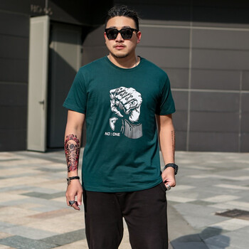 傲信鳥 短袖 男士T恤 拳頭墨綠 XL，4XL，5XL，L，XXXL，M，XXL