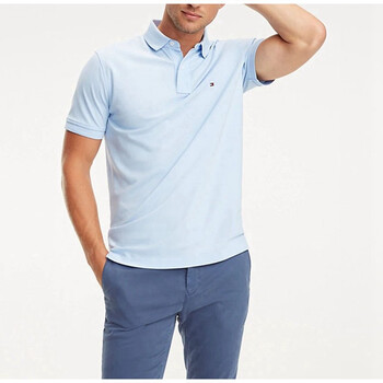 Tommy Hilfiger 短袖 男士T恤 天藍(lán)色（Covington Blue） 