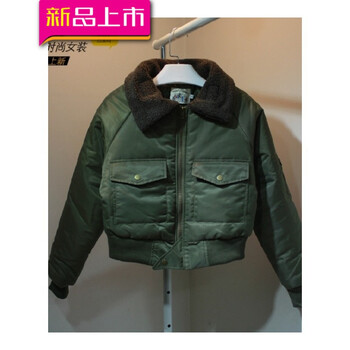毛毛領(lǐng)短款小棉衣