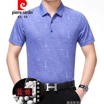 皮爾卡丹（pierrecardin） 短袖 男士T恤 淺藍(lán) 