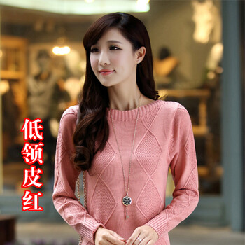 低領(lǐng)長(zhǎng)款打底衫女韓版潮