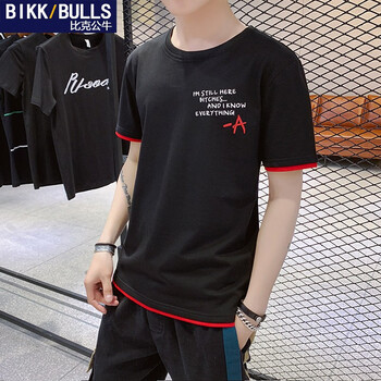 比克公牛（BIKKBULLS） 短袖 男士T恤 2006黑色 
