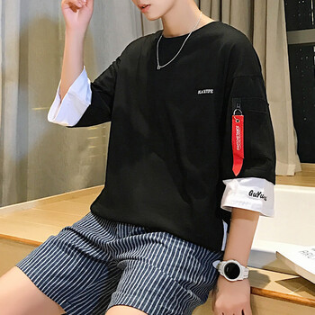 古萊登（GODLIKE） 短袖 男士T恤 黑色 S，XL，4XL，5XL，L，M，XXXL，XXL