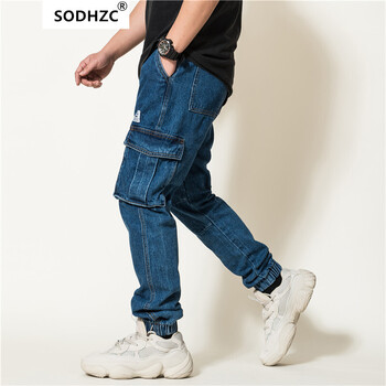 SODHZC 錐形褲 日韓風(fēng)格 男士牛仔褲