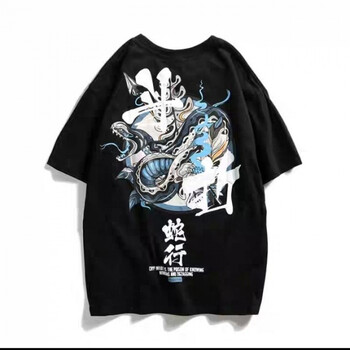 古萊登（GODLIKE） 短袖 男士T恤 斗折蛇行 黑色 