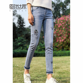 九分,圖案,九分,牛仔,牛仔,圖案,怎么樣