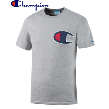 champion 短袖 男士T恤 中度灰色 