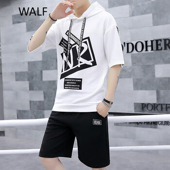 WALF 長(zhǎng)袖 男士T恤 白色 