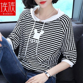 長(zhǎng)袖t恤女款連帽
