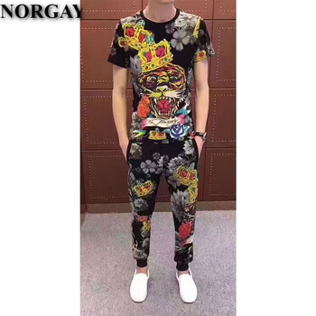 諾爾蓋（NORGAY） 短袖 男士T恤 皇冠黑色 