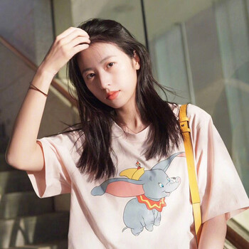 宿歌（SOGVIPS） 短袖 男士T恤 淺紫色小飛象 