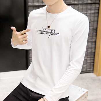 恒源祥 長(cháng)袖 男士T恤 長(cháng)袖SP白色 