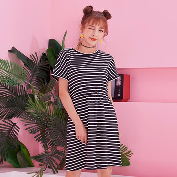 潮流前線連衣裙夏