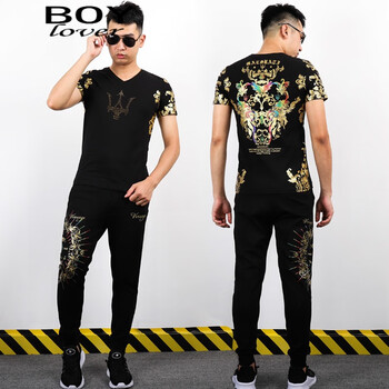 boylover 短袖 男士T恤 宮廷風(fēng)套裝 1120+9908-1 