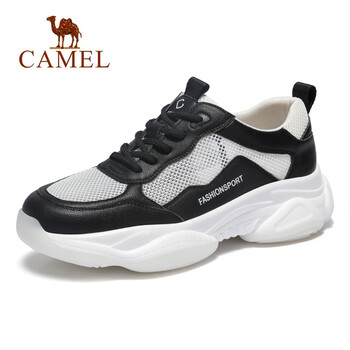 駱駝（CAMEL）男士A912291020 黑/白 34