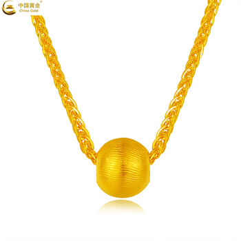 中國黃金（CHINA GOLD）黃金項鏈5.1-10克，約9-10克