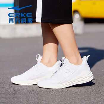 鴻星爾克（ERKE）跑步鞋正白 35，36，37