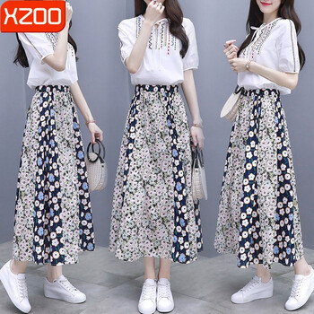 xzoo 碎花 刺繡，印花 連衣裙