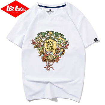 Lee Cooper 短袖 男士T恤 3212白色短袖T恤 