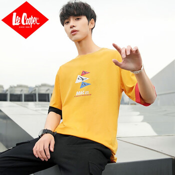 Lee Cooper 短袖 男士T恤 3002黃色 