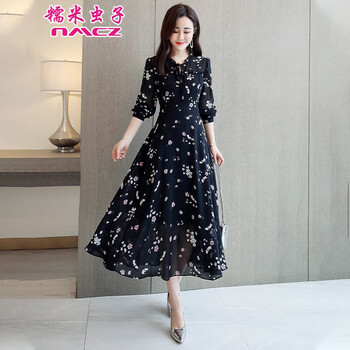 復(fù)古雪紡連衣裙，打造清爽小仙女