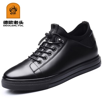 德歐老頭（DEOLERLTOL）男士88022內增高8CM黑色 