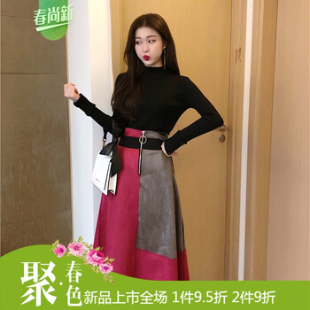 純色短裙，微胖妹子的性感秘籍