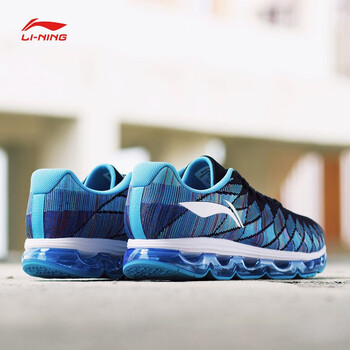 李寧（LI-NING）跑步鞋新基礎黑/新活力藍/晴空藍 41