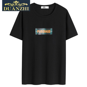 端致（DUANZHI） 短袖 男士T恤 黑色 