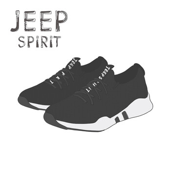 Jeep男士黑白色 39