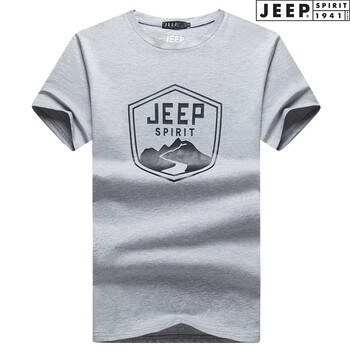 Jeep 短袖 男士T恤 818-8灰色 