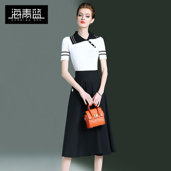 純色連衣裙，微胖女神的氣質選擇