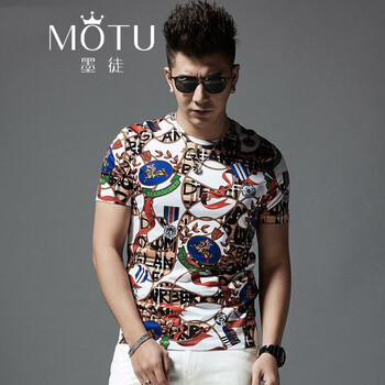 墨徒（MOTU） 短袖 男士T恤 白色 