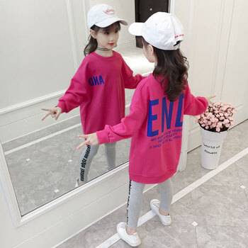 女童韓版棉服長(zhǎng)款