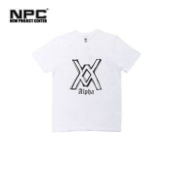 NPC NEW PROJECT CENTER 短袖 男士T恤 白色 