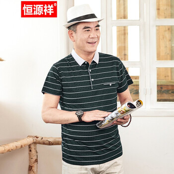 恒源祥 短袖 男士T恤 17GD9920 綠色 