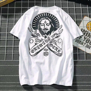 慕扣（MUKOU） 短袖 男士T恤 法老白 