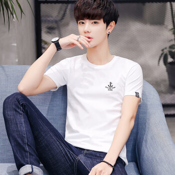 Lee Cooper 短袖 男士T恤 ZYLE純棉短袖小魚鉤白 